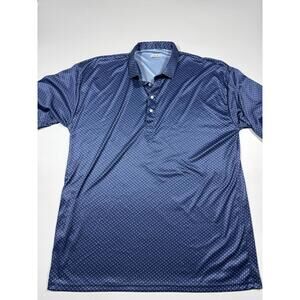 Collars & Co Dress Collar Performance Polo Shirt 3XL Blue Stretch